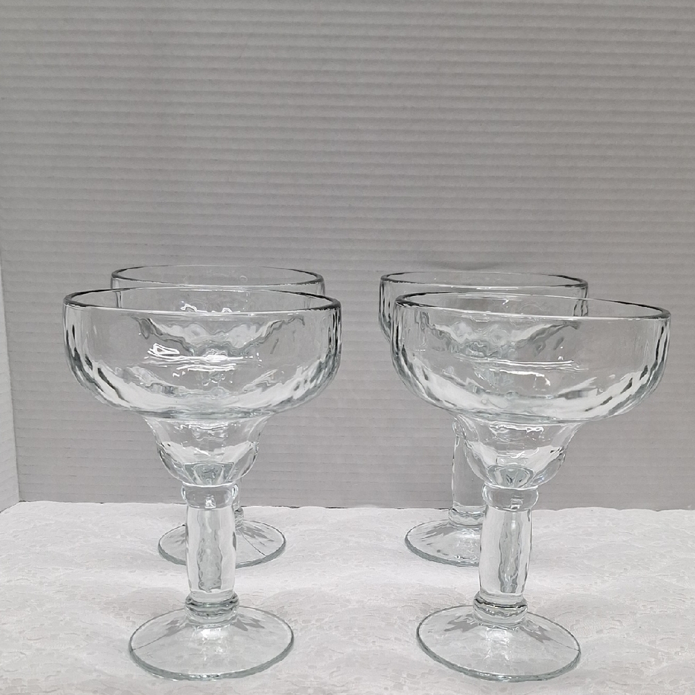 #ADA Elegant Clear molded  Margarita Glass Set